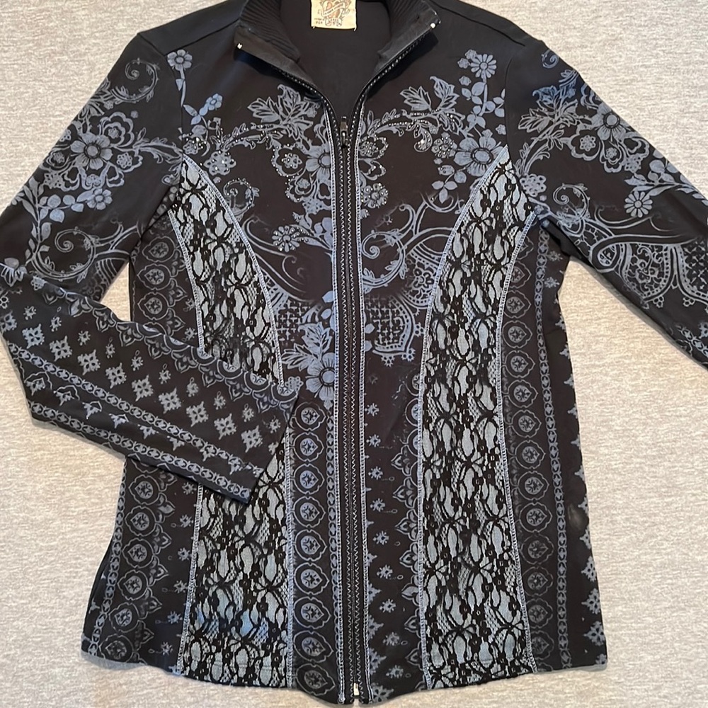 Skinny Minnie Full Zip Mock Neck Jacket